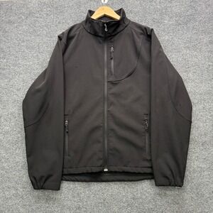 Black Diamond Softshell Jacket Mens Large Black Full Zip Outdoor Insulated